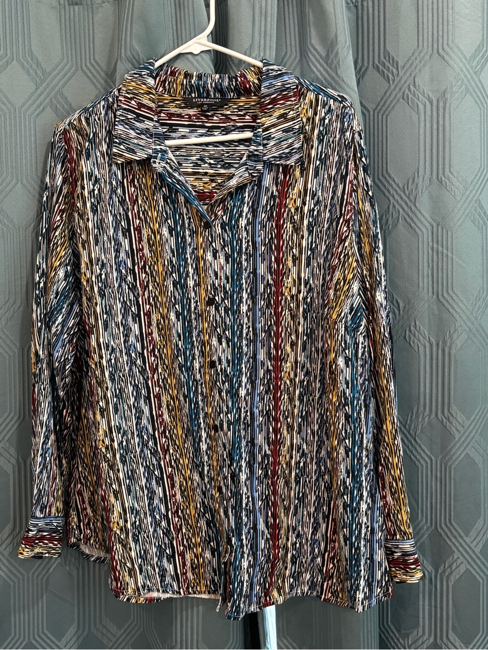 Liverpool Multicolor Striped Button-Front Shirt